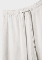 Flowing linen-effect trousers