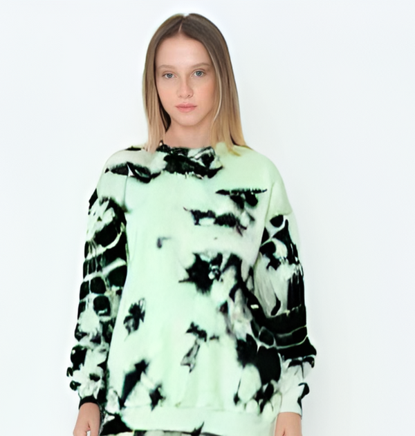 Printed Sweat Shirt For Woman - Addax