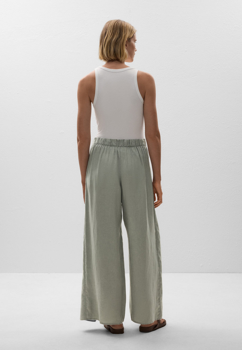 Wrap Balloon Linen Pants