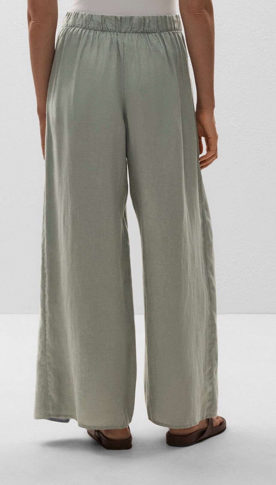 Wrap Balloon Linen Pants