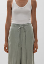 Wrap Balloon Linen Pants