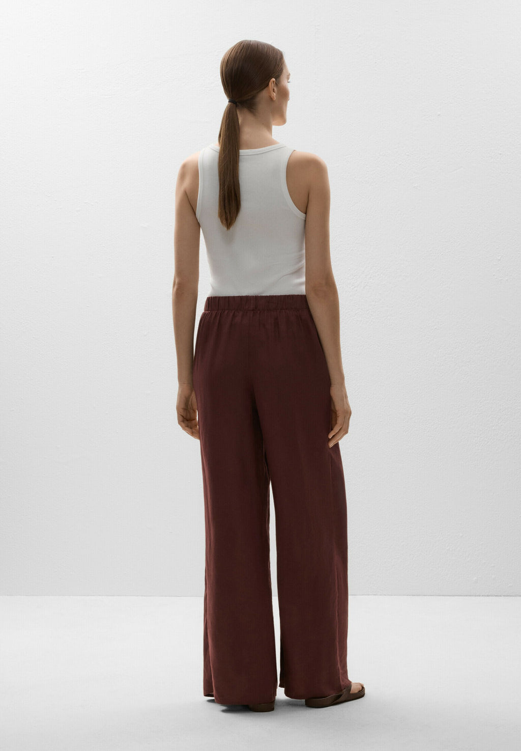 Wrap Balloon Linen Pants