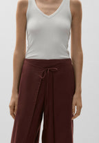 Wrap Balloon Linen Pants