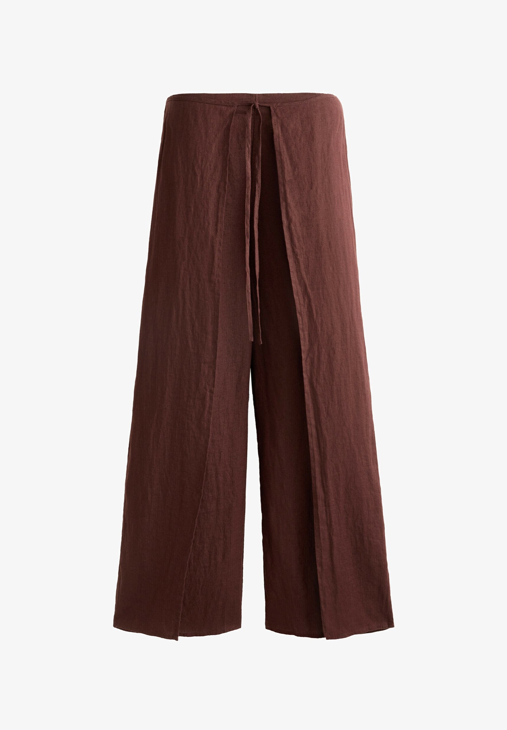 Wrap Balloon Linen Pants