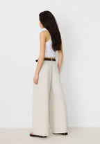 Maxi-dart trousers with belt