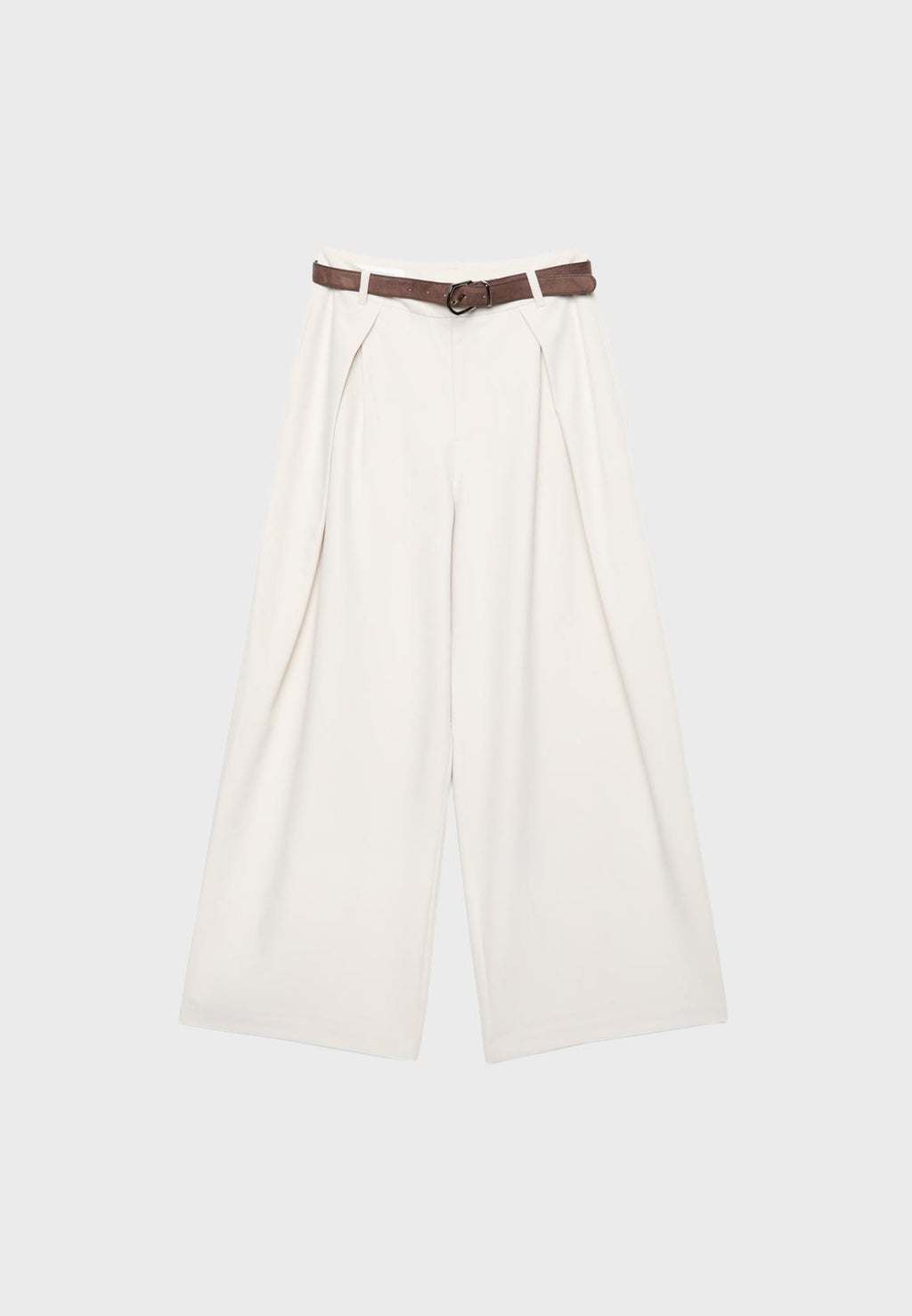 Maxi-dart trousers with belt