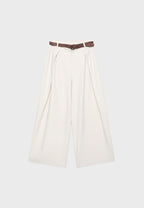 Maxi-dart trousers with belt