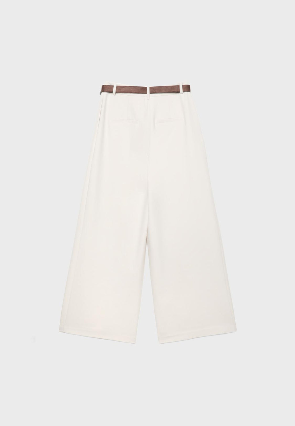 Maxi-dart trousers with belt