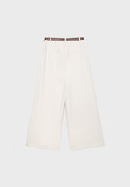 Maxi-dart trousers with belt