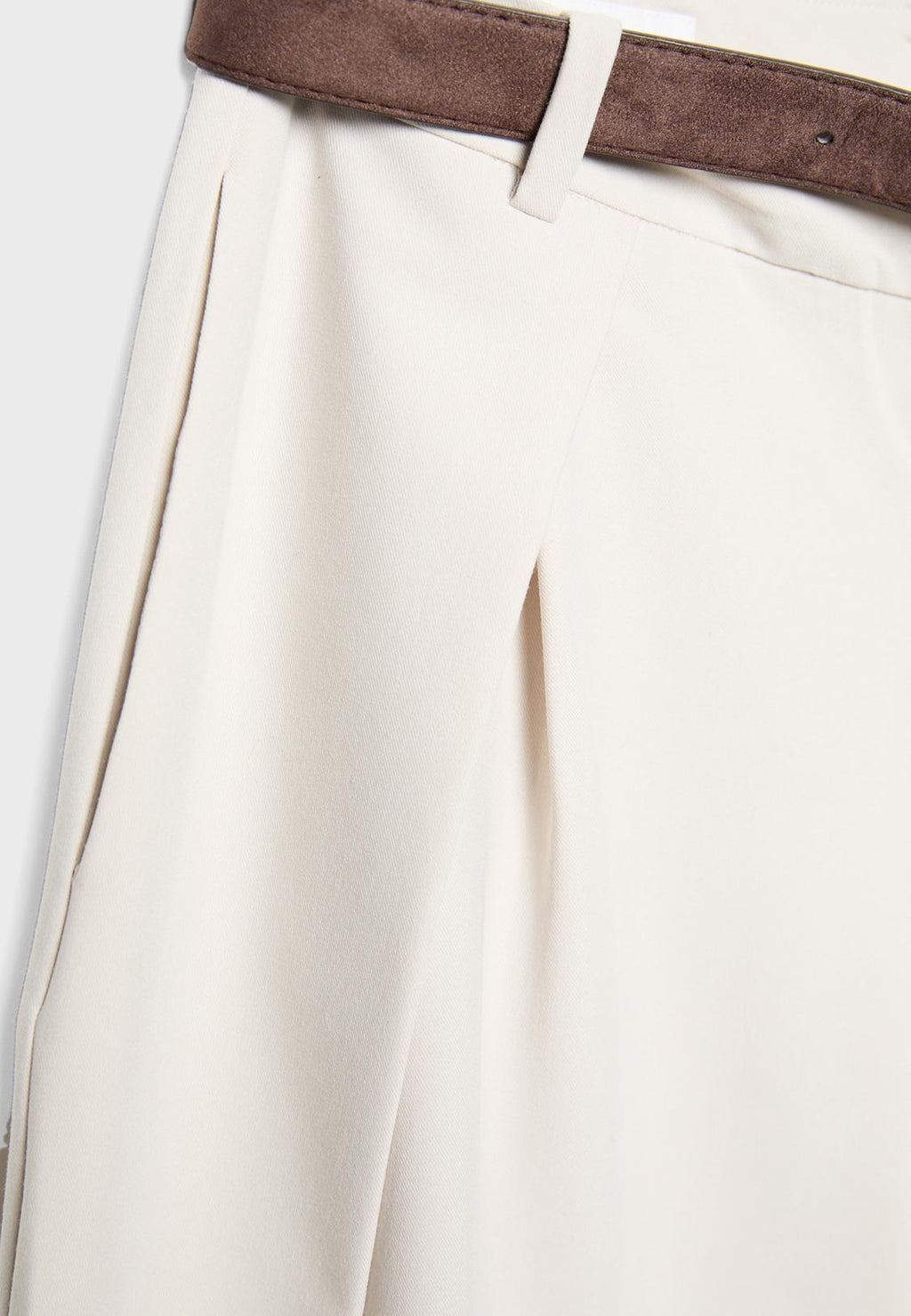 Maxi-dart trousers with belt
