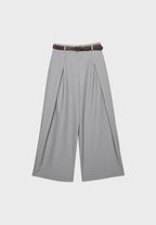 Maxi-dart trousers with belt