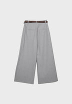 Maxi-dart trousers with belt