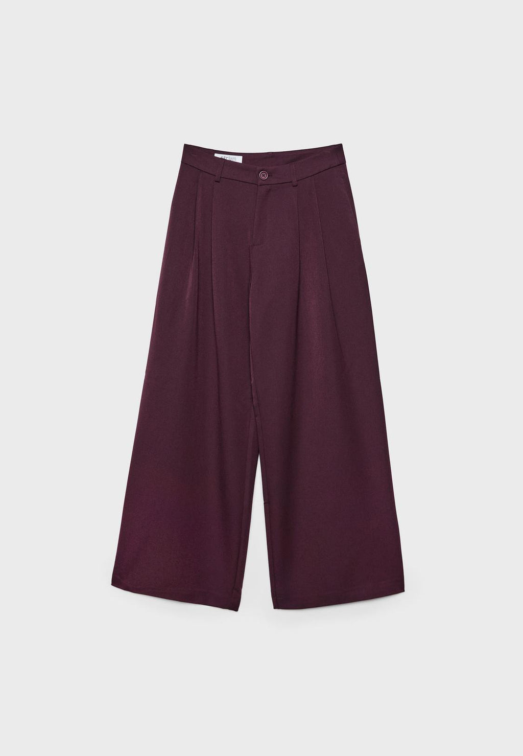 Wide-leg tailored trousers with darts