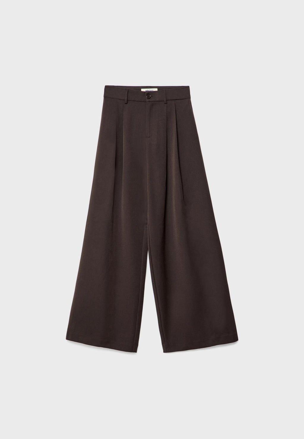 Wide-leg tailored trousers with darts