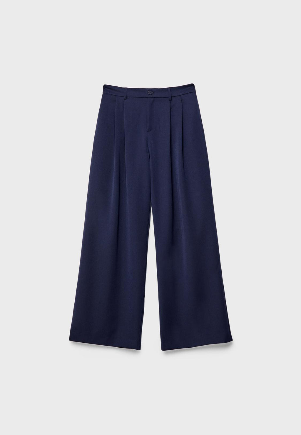 Wide-leg tailored trousers with darts
