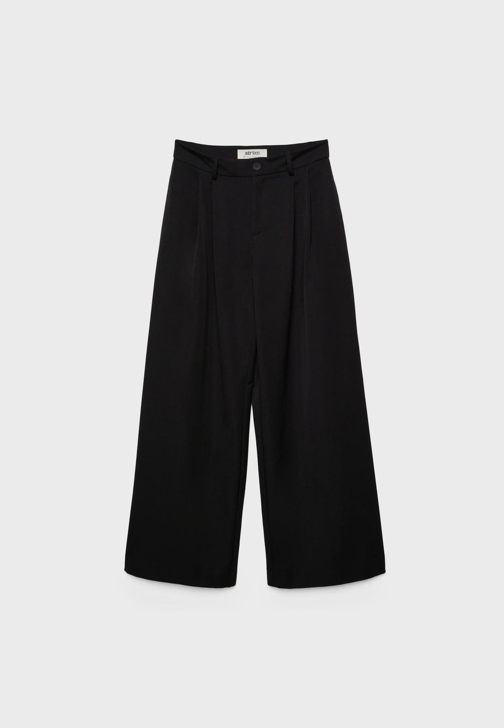 Wide-leg tailored trousers with darts