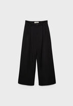 Wide-leg tailored trousers with darts