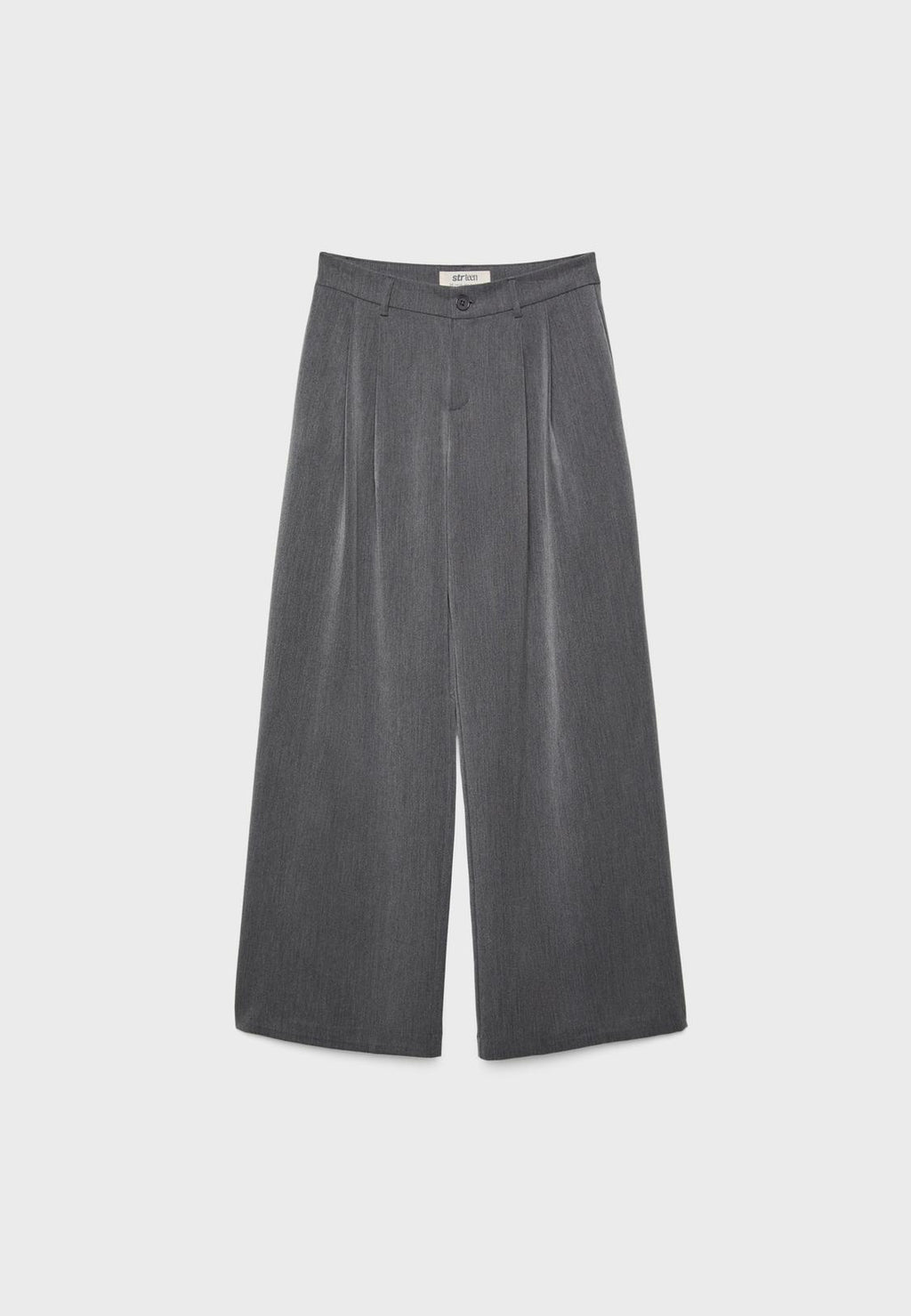 Wide-leg tailored trousers with darts