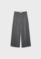 Wide-leg tailored trousers with darts
