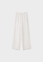 Flowing linen-effect trousers
