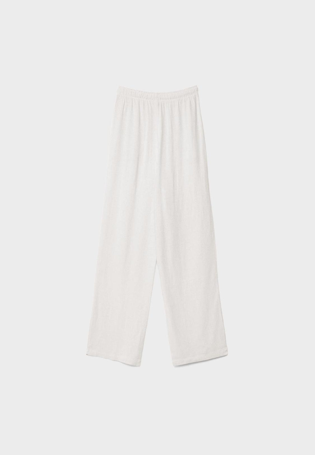 Flowing linen-effect trousers