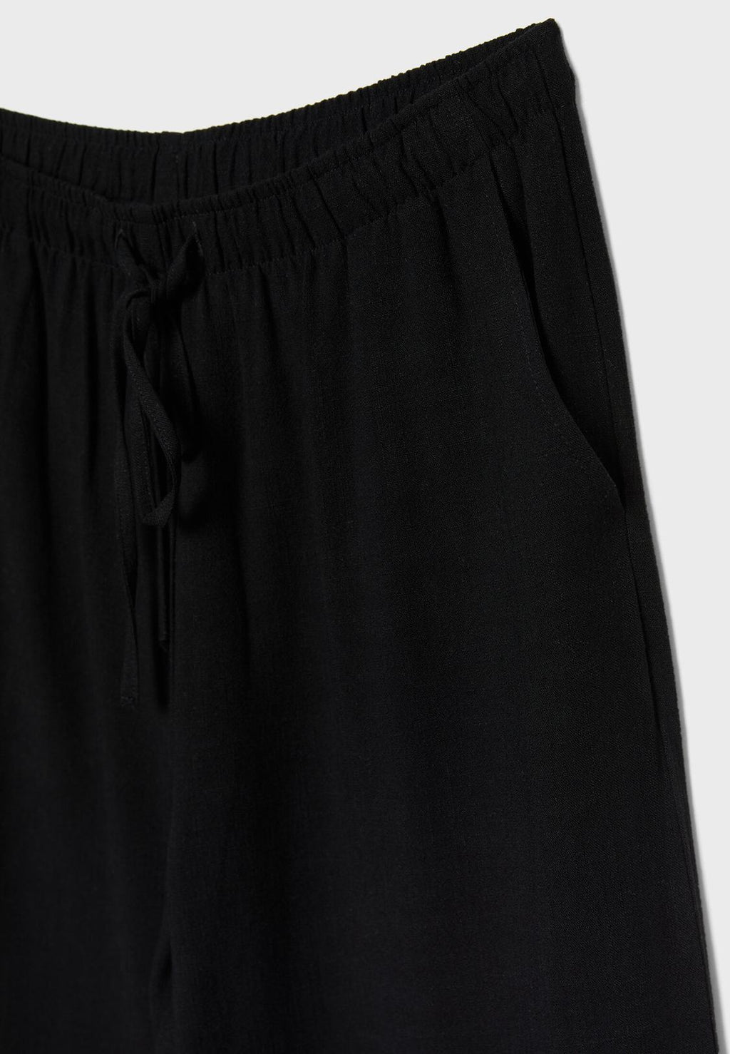 Flowing linen-effect trousers