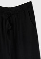 Flowing linen-effect trousers