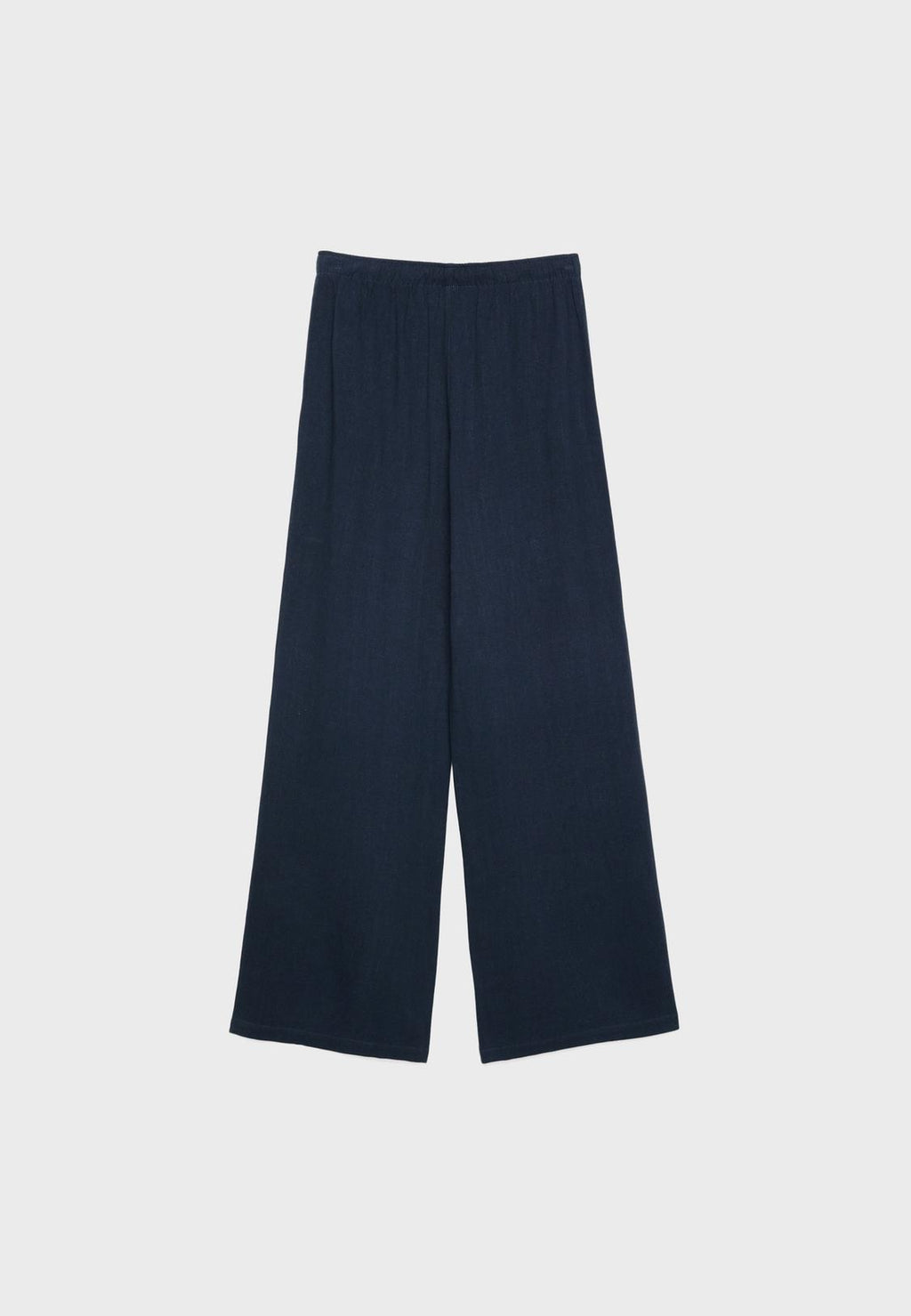 Flowing linen-effect trousers