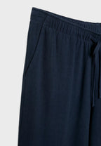 Flowing linen-effect trousers