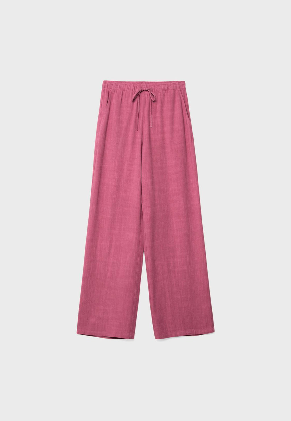 Flowing linen-effect trousers