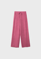Flowing linen-effect trousers