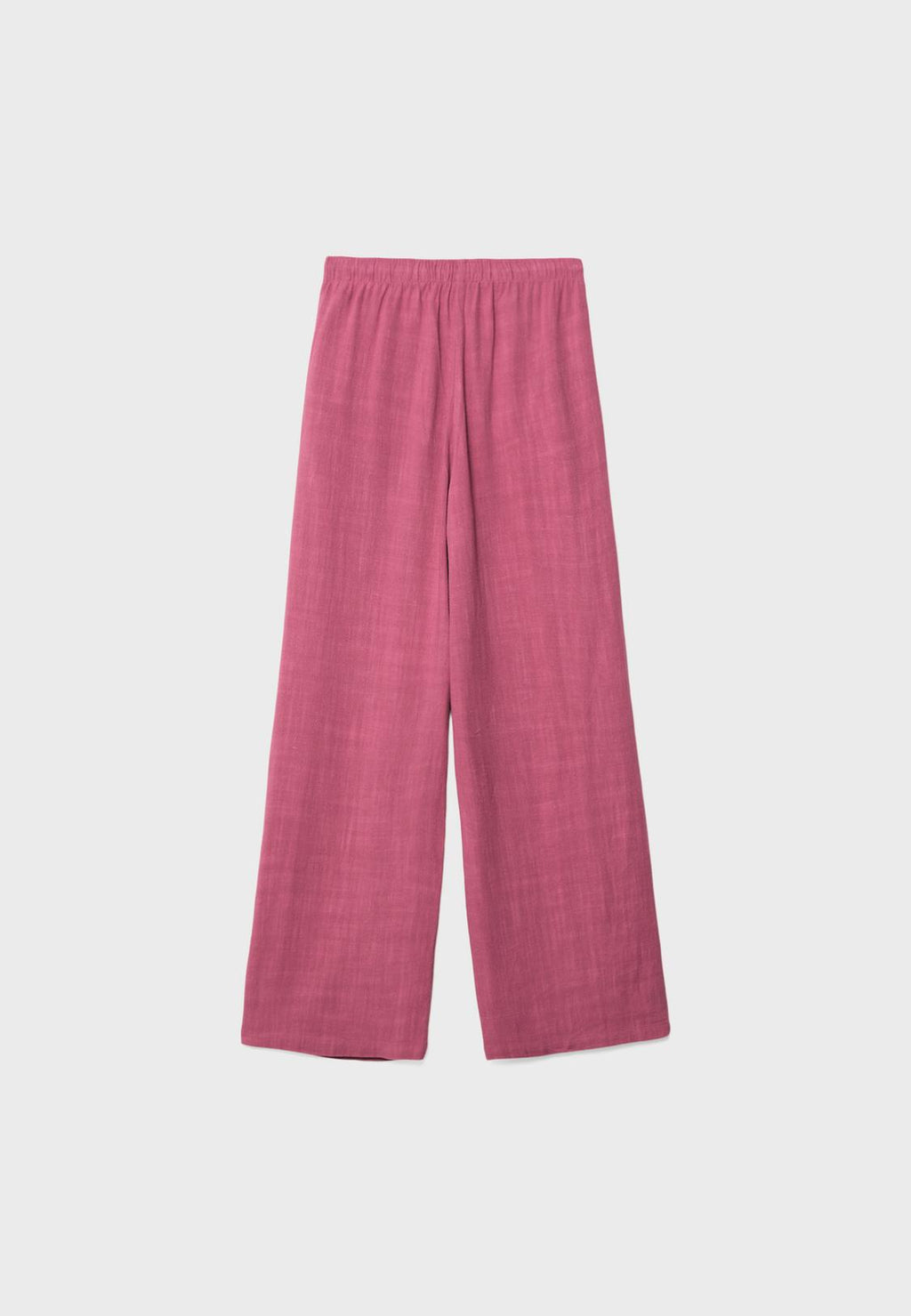 Flowing linen-effect trousers