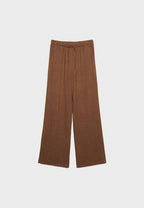 Flowing linen-effect trousers
