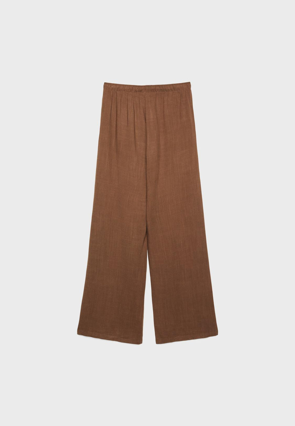 Flowing linen-effect trousers