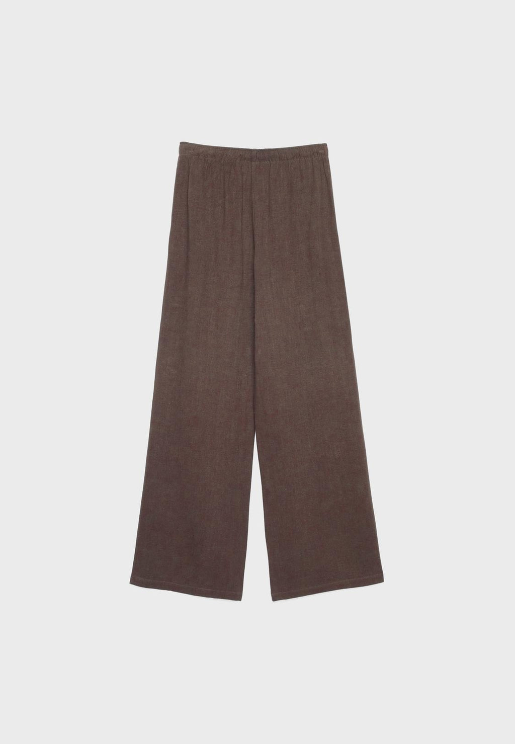 Flowing linen-effect trousers