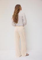 Flowing linen-effect trousers