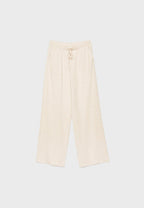 Flowing linen-effect trousers