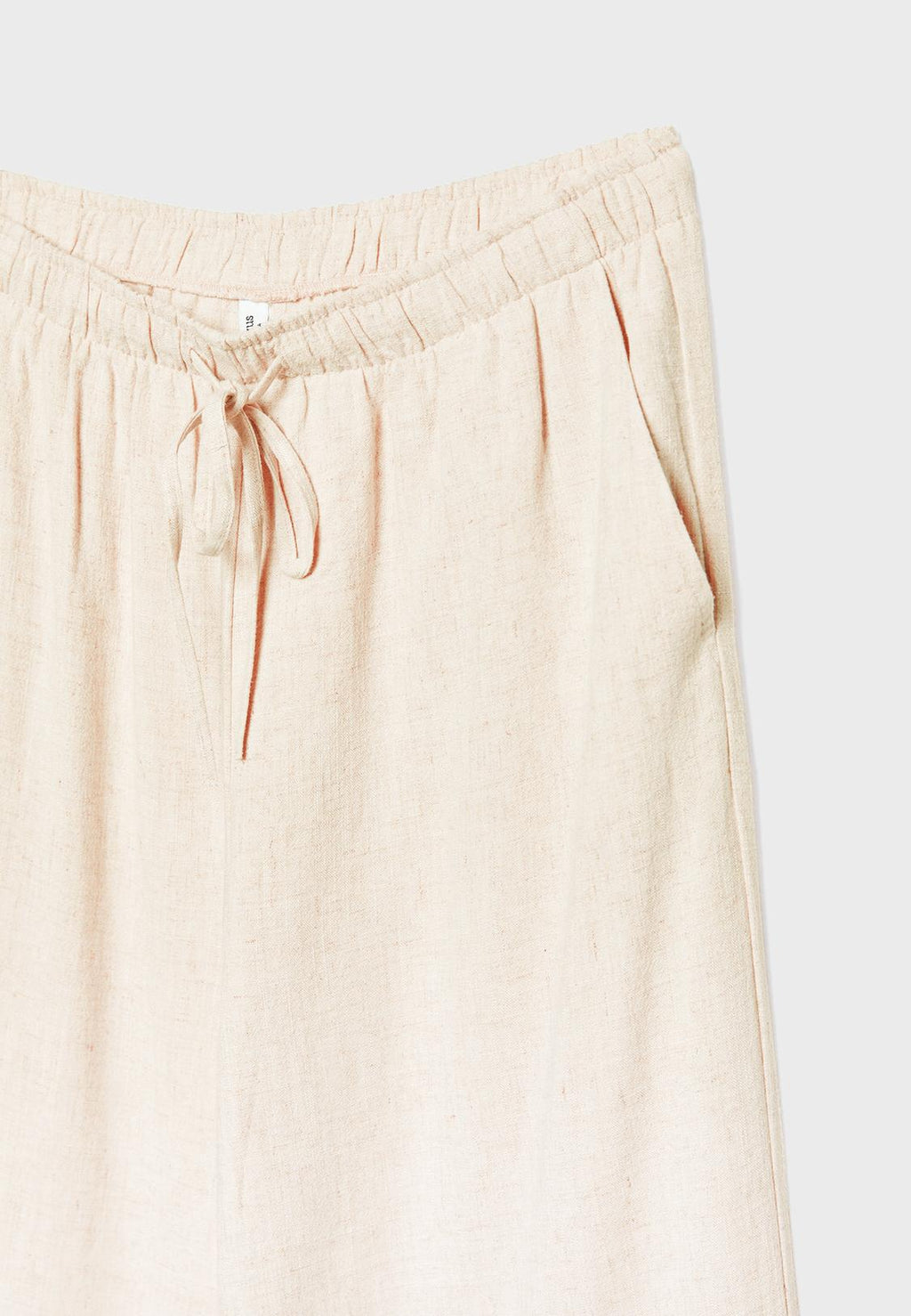 Flowing linen-effect trousers