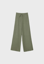 Flowing linen-effect trousers