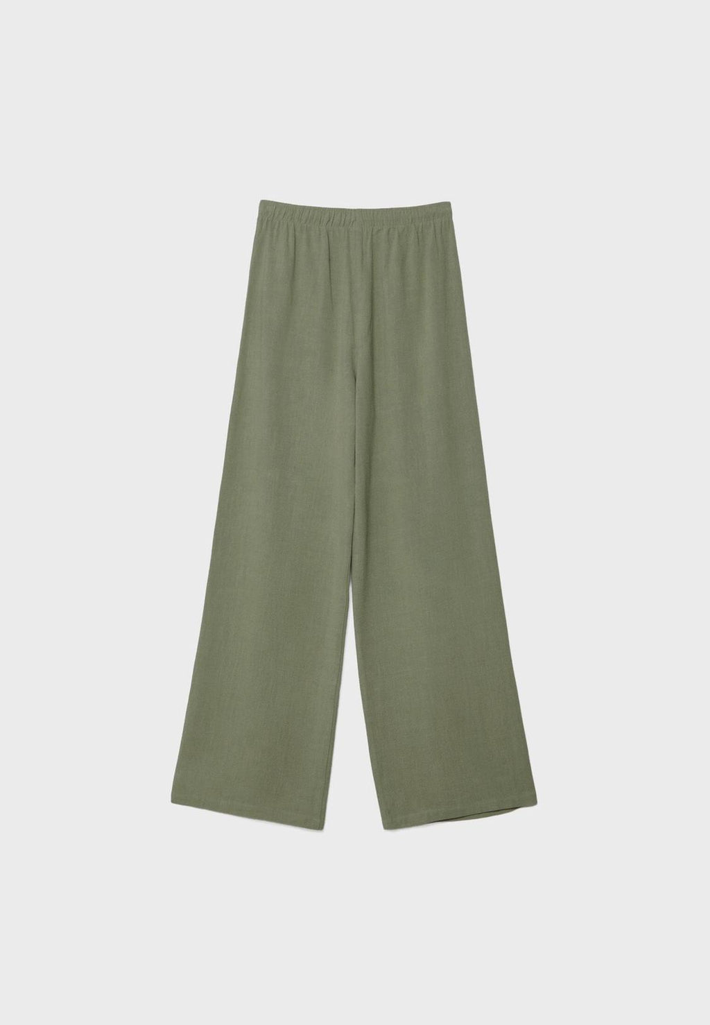 Flowing linen-effect trousers