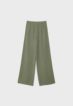 Flowing linen-effect trousers