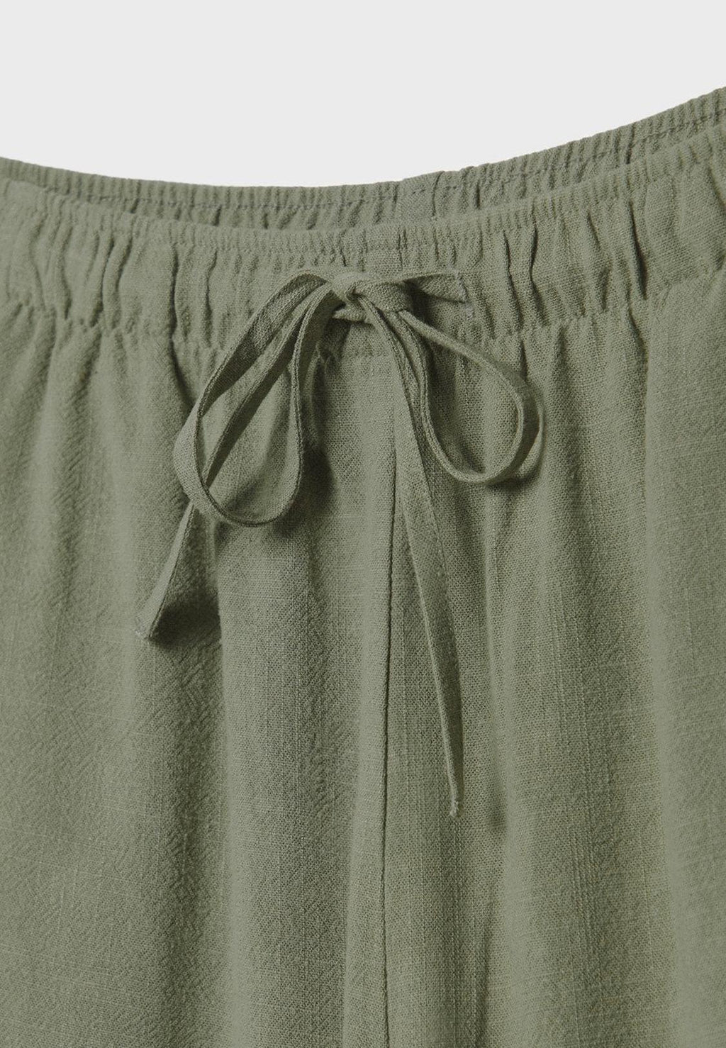 Flowing linen-effect trousers