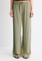Flowing linen-effect trousers