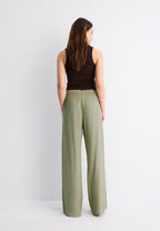 Flowing linen-effect trousers