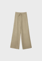 Flowing linen-effect trousers