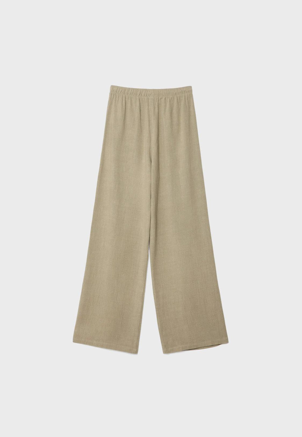 Flowing linen-effect trousers
