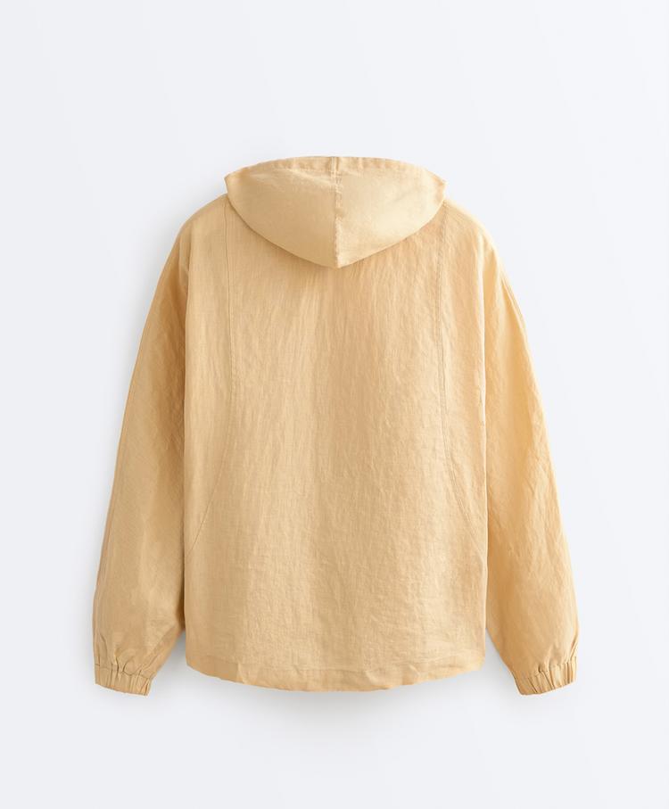 Linen Zip Hoodie