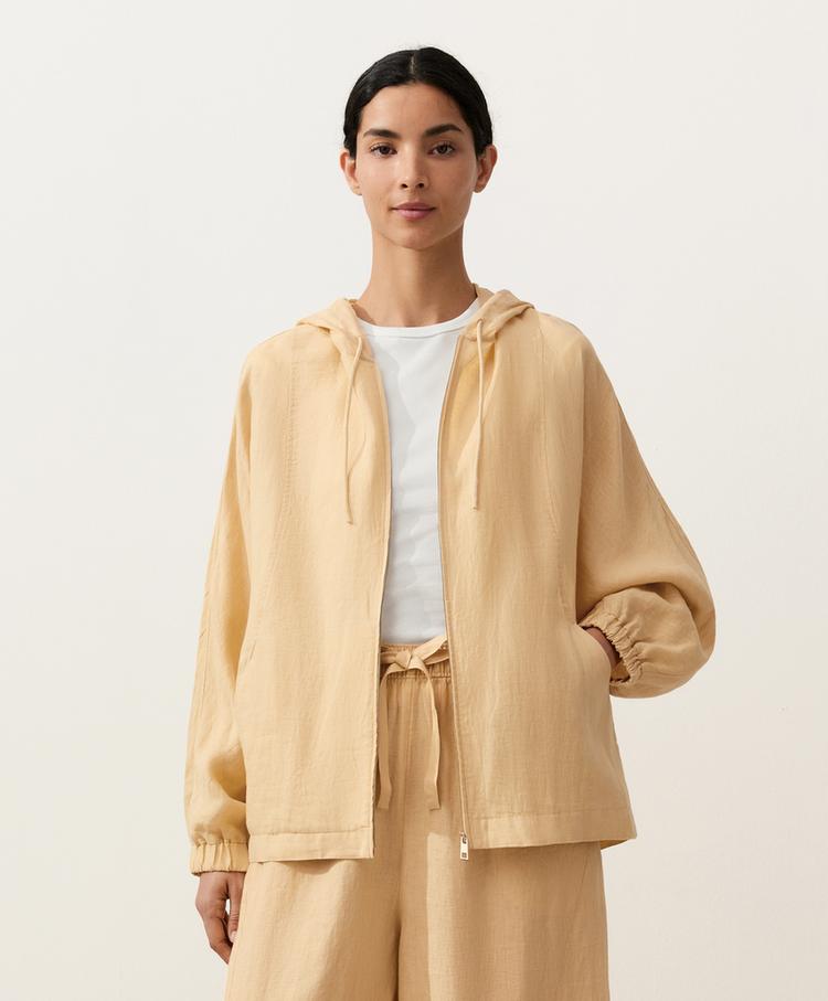 Linen Zip Hoodie