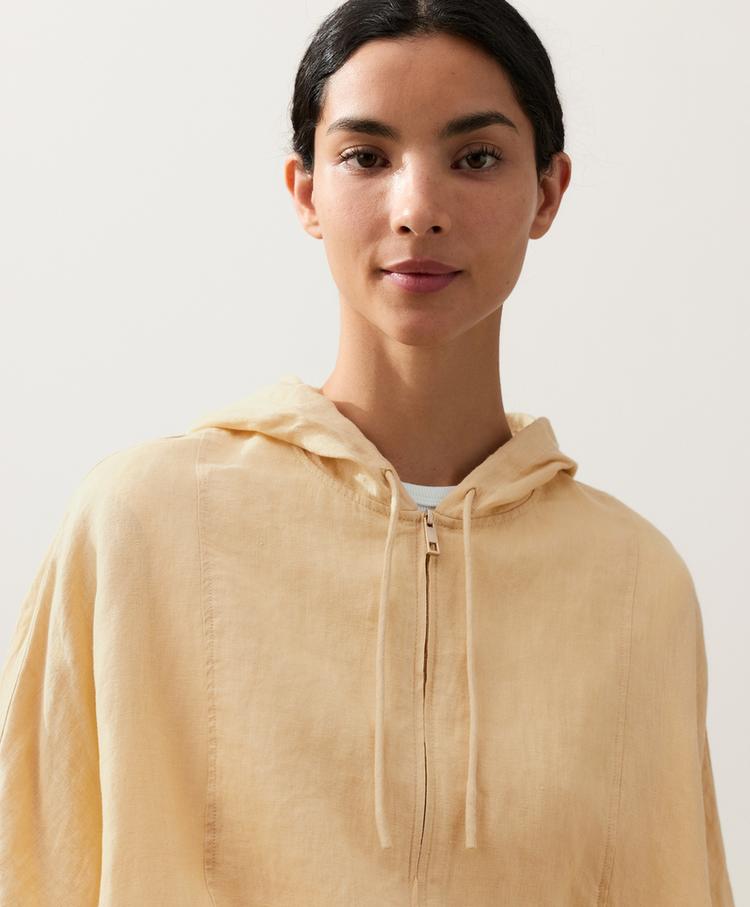 Linen Zip Hoodie