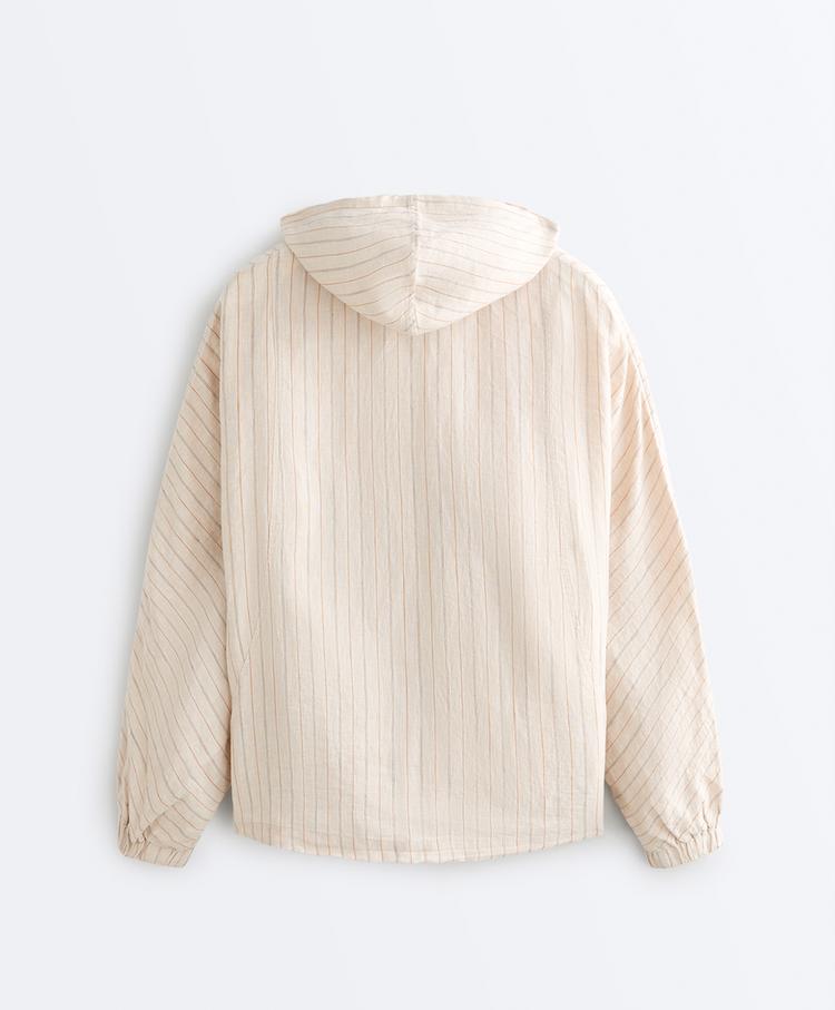 Linen Zip Hoodie